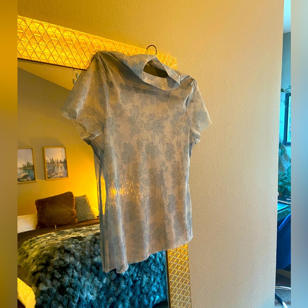 Free People Intimately Fitted Transparent Floral Top